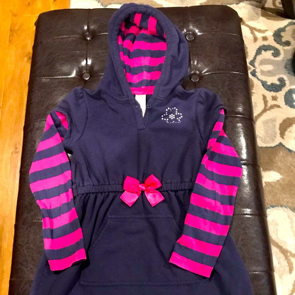 Gymboree Winter Dress with Hoodie and Pockets